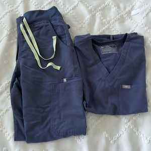 Beautiful blueish grey XS bottom Small top